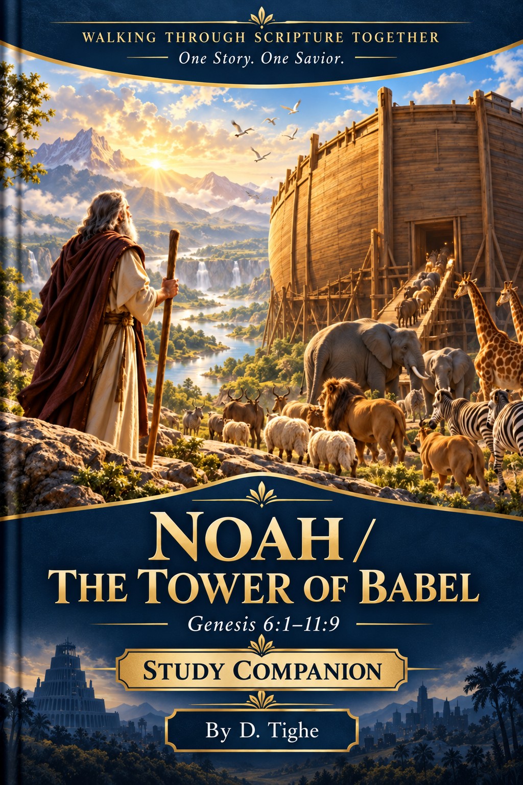 Noah and the Tower of Babel Study Companion cover by D. Tighe